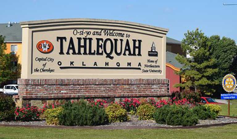 City of Tahlequah sign